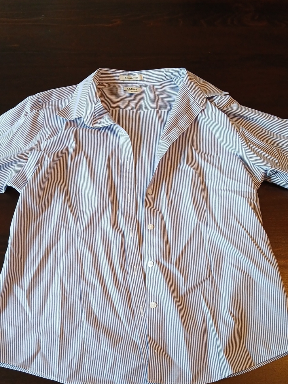 Llbean Womens Button Up 3/4 Sleevr